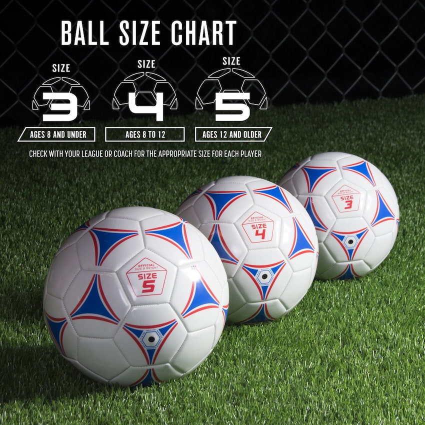 size for football balls